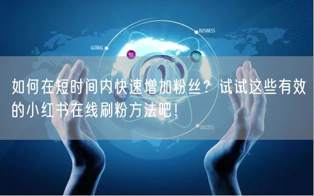 如何在短时间内快速增加粉丝？试试这些有效的小红书在线刷粉方法吧！