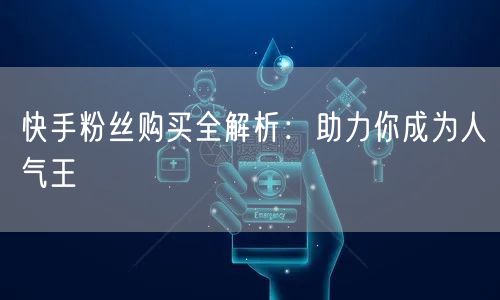 快手粉丝购买全解析:助力你成为人气王