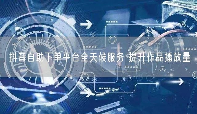 抖音自助下单平台全天候服务 提升作品播放量