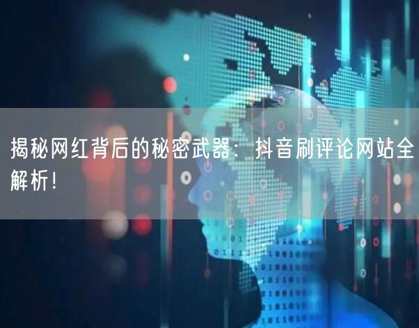 揭秘网红背后的秘密武器:抖音刷评论网站全解析!