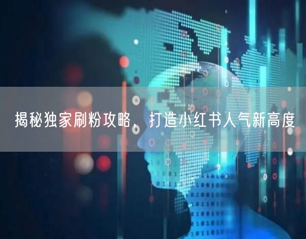 揭秘独家刷粉攻略,打造小红书人气新高度